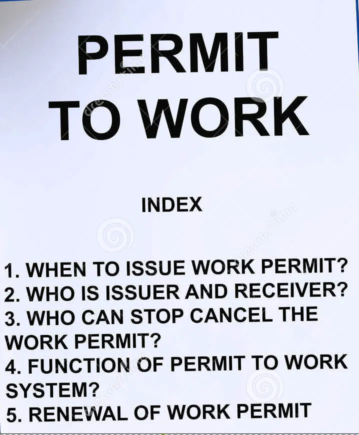 Work permit questionnaire 