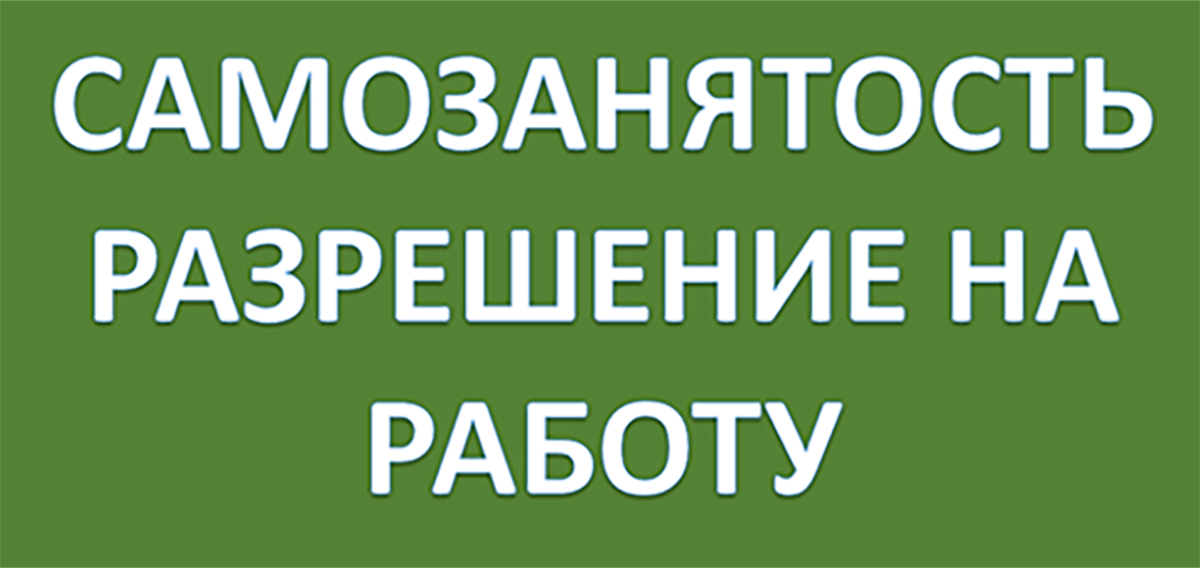 Вид на жительство и разрешение на работу через самозанятость