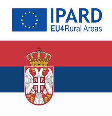 IPARD logo i zastava Srbije